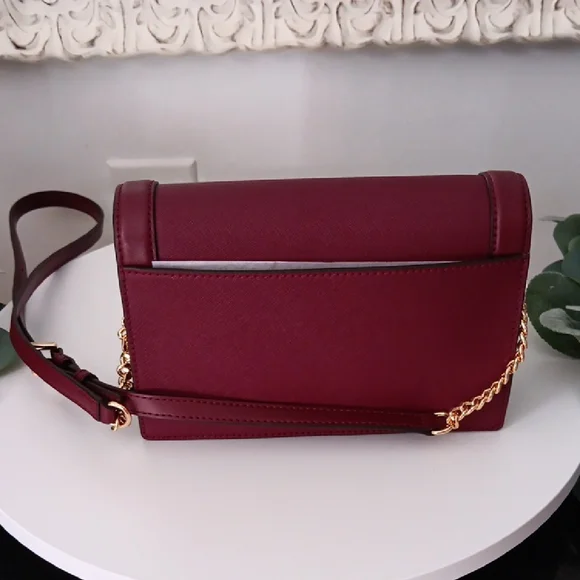 Michael Kors Wine Red Crossbody Bag - Picture 4 of 9